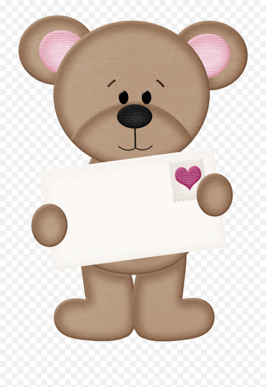 Valentine Bear Png Clipart Dibujos De Osos Tiernos - Bear Valentine Clipart,Bear Png