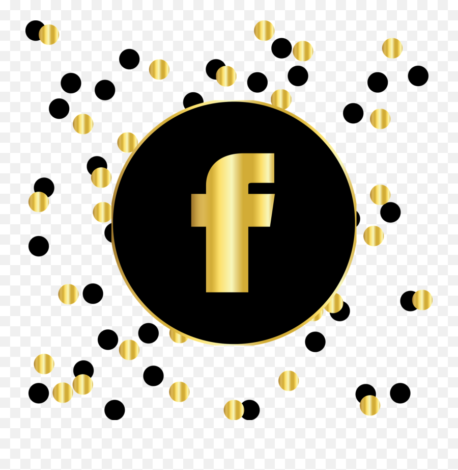 Facebook Social Media Icons - Instagram Highlight Icons Black And Gold Free Png,Facebook Icon Black Png
