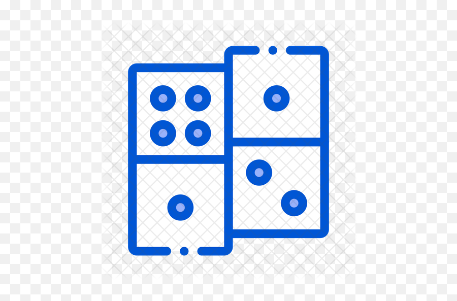 Dominoes Icon Of Colored Outline Style - Vector Graphics Png,Dominoes Png