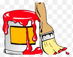 Download Paint Brush Clipart Can - Art png