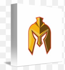 Spartan Helmet Retro By Aloysius Patrimonio - Illustration Png,Spartan Helmet Logo