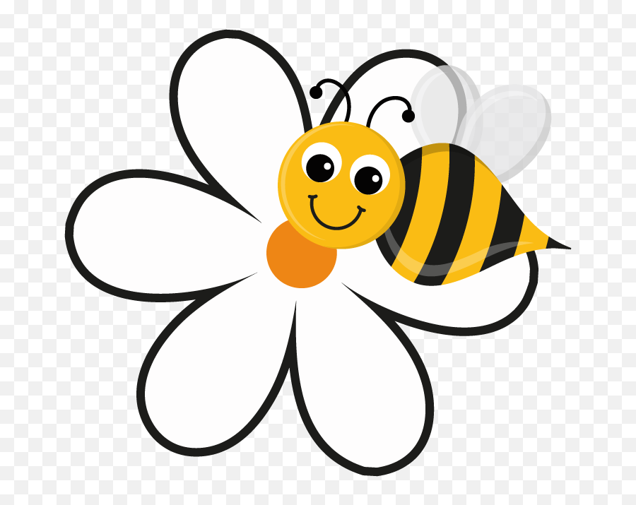 Library Of Honey Bee - Bee With A Flower Clipart Png,Bees Png