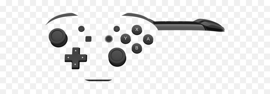 Gaming Clipart Controller Nintendo - Pro Controller White Nintendo Switch Png,Nintendo Controller Png