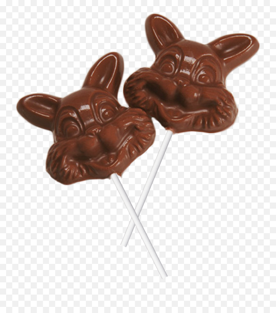 Chocolate Bunny Face Sucker - French Bulldog Png,Chocolate Bunny Png