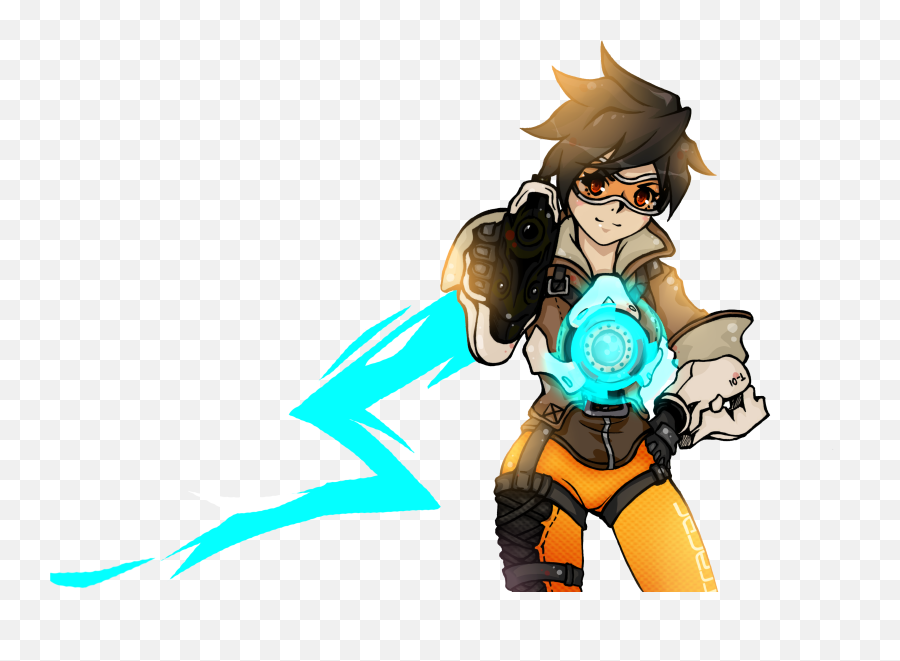 Paint Tool Sai Painting Tools - Cartoon Png,Overwatch Tracer Png