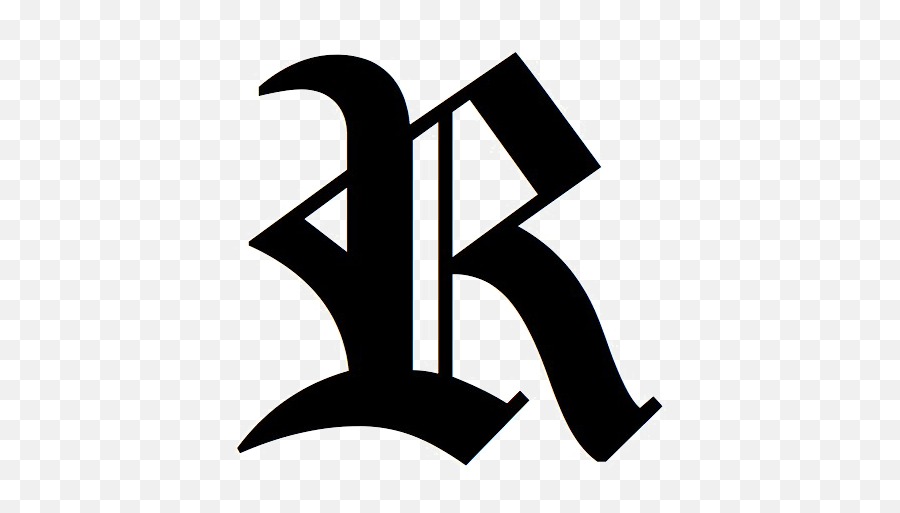 Letter R Png Picture - Death Note Font R,R Png