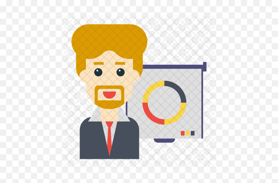 Presenter Icon Of Flat Style - Cartoon Png,Presenter Png