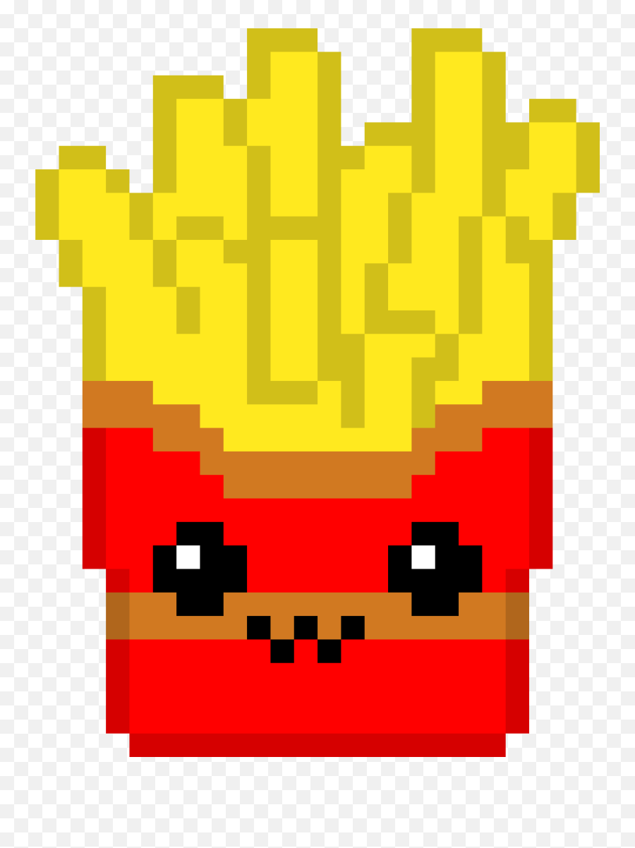 Fries Pixel Art Transparent Png - Minecraft Pixel Art Emoji,Pixel Art Png