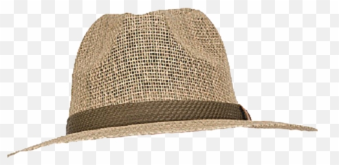 Shaped Burlap Tabacco Brown Hat - Fedora Png,Safari Hat Png