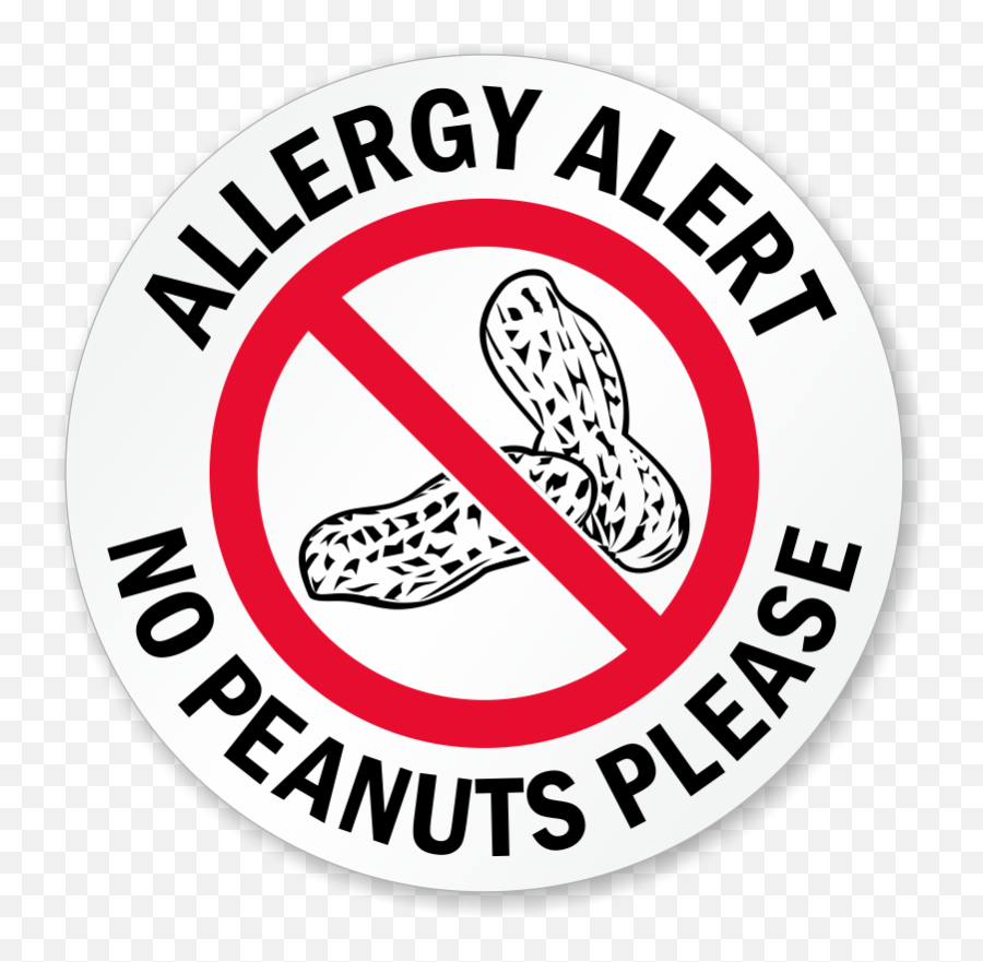 Peanut Allergy Sign Png U0026 Free Signpng - Peanut Free Zone,Peanut Png