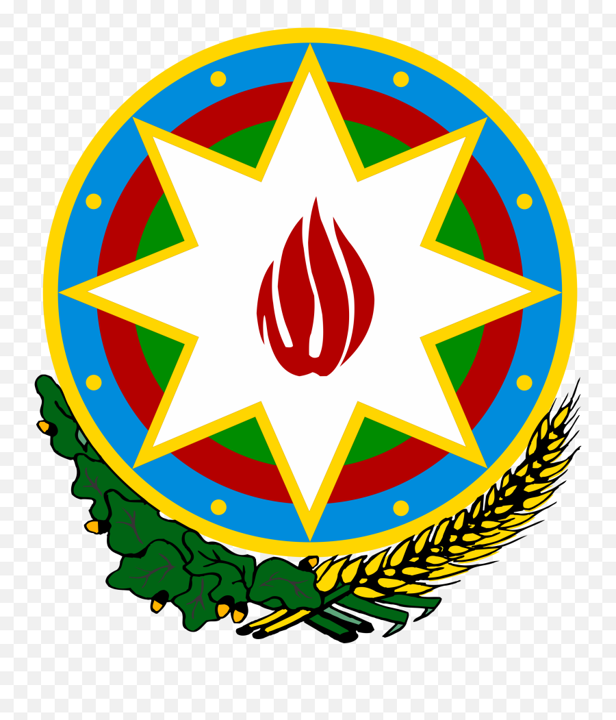 National Emblem Of Azerbaijan - Azerbaijan Map Azerbaijan Gerb Png,Soviet Logo