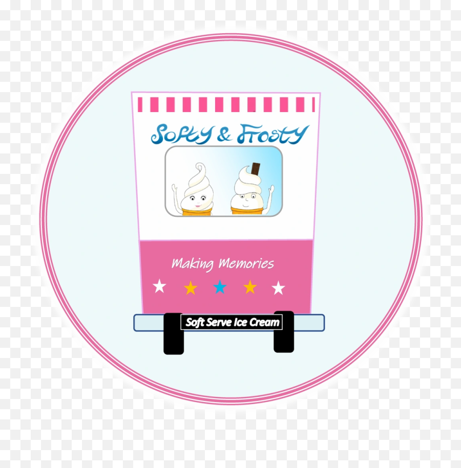 Softy U0026 Frosty - Ice Cream Truck Ice Cream Soft Serve Circle Png,Frosty Png