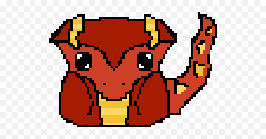Baby Fire Dragon Pixel Art - Clip Art Png,Fire Dragon Png