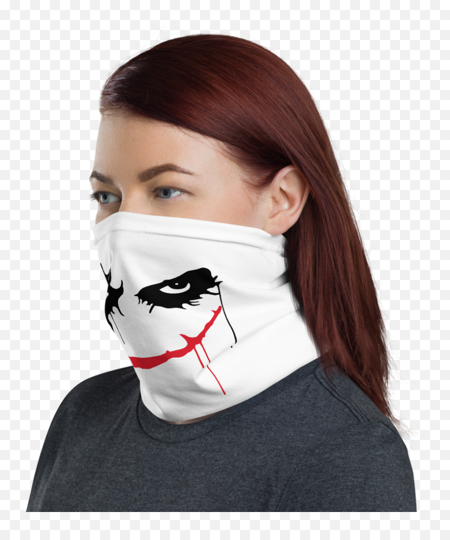 New Crazy Joker Face Mask Bandanna Scarf Neck Gaiter Headwear Headband Hair Cover Mouth Nose Scarves - Neck Gaiter Mockup Free Png,Joker Mask Png