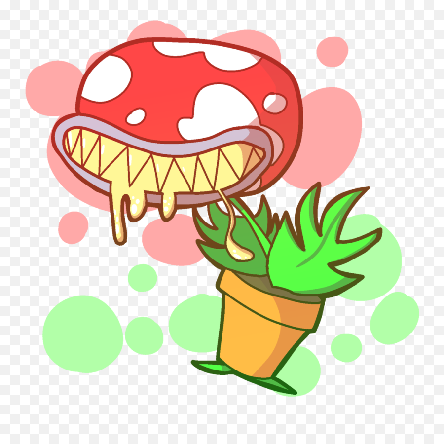 Piranha Plant Transparent Cartoon - Flowerpot Png,Piranha Plant Png