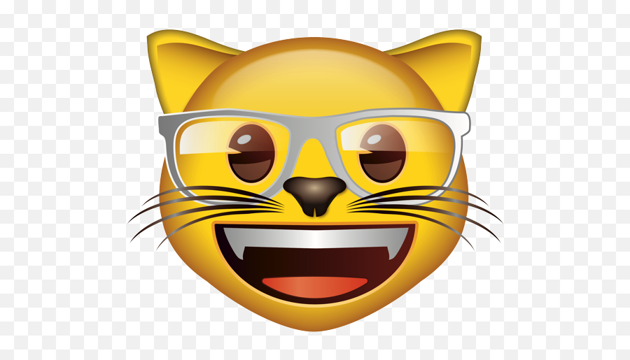 Emoji U2013 The Official Brand Cat Face Nerd Fitz 0 - Icon Cat Eye Heart Png,Nerd Emoji Png