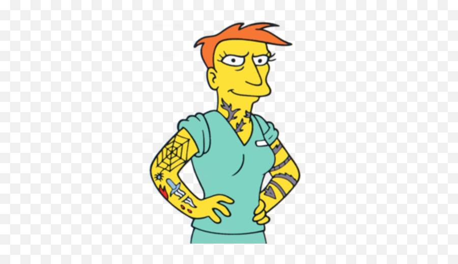 Tattoo Annie Simpsons Wiki Fandom Png Neck