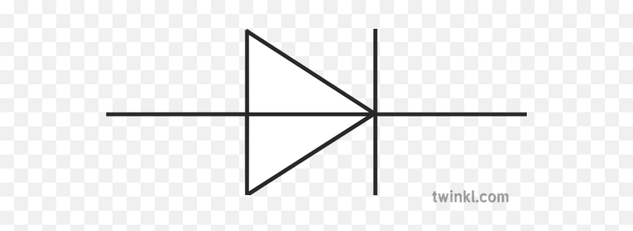 Diode Circuit Symbol Circuits Electricity Science Ks4 Bw Rgb - Diode In A Circuit Symbol Png,Circuits Png