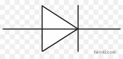 Diode Circuit Symbol Circuits Electricity Science Ks4 Bw Rgb - Diode In A Circuit Symbol Png,Circuits Png
