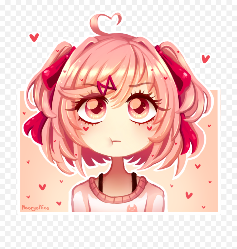 Image About Natsuki In Doki By Akemi - Fanart Ddlc Ddlc Natsuki Png,Doki Doki Literature Club Png