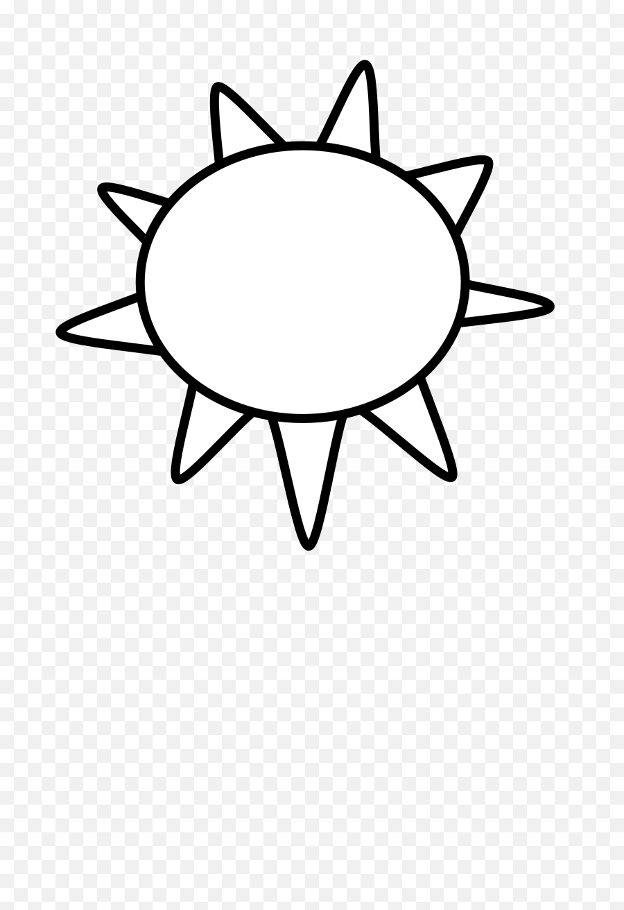 Sun Drawing Clip Art Free Download - Sun In Black And White Png,Sun Transparent Clipart