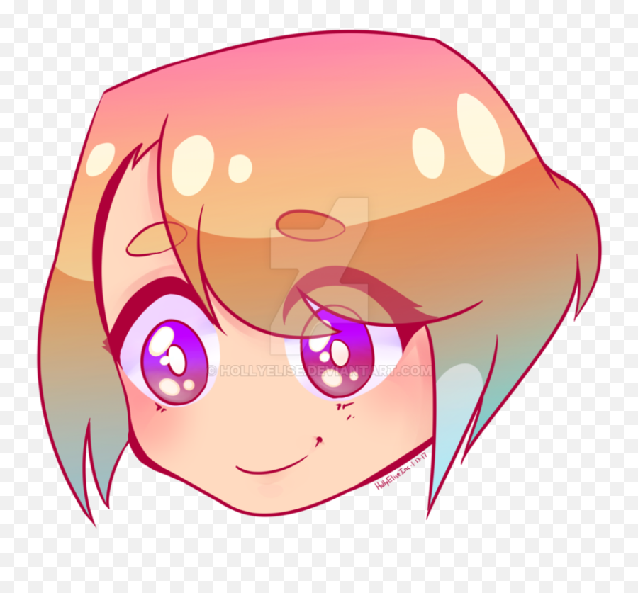 Mistletoesart - Anime Girl Head Png,Anime Head Png