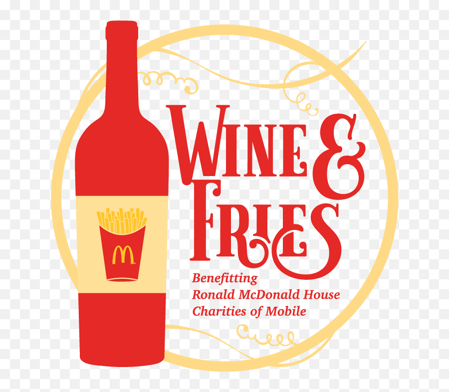 Wine U0026 Fries U2013 Ronald Mcdonald House Mobile - Glass Bottle Png,Mcdonalds Logo