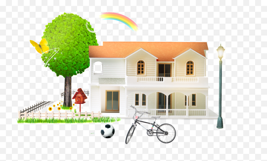 Download Call Castle Cartoon House - Hybrid Bicycle Png,Cartoon House Png