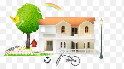 Download Call Castle Cartoon House - Hybrid Bicycle Png,Cartoon House Png