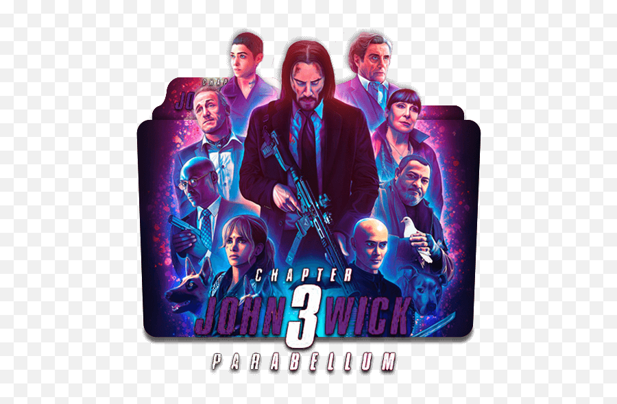 John Wick Chapter 3 Movie Folder Icon - Designbust John Wick And The Matrix Png,Fortnite John Wick Png
