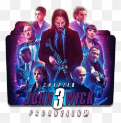John Wick Chapter 3 Movie Folder Icon - Designbust John Wick And The Matrix Png,Fortnite John Wick Png