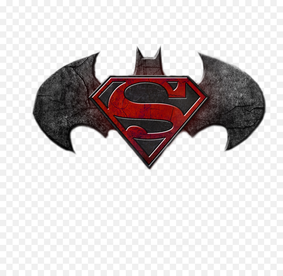 Superman Batman Sticker By Davidungierat - Tim Burton Batman Symbol Png,Batman And Superman Logo