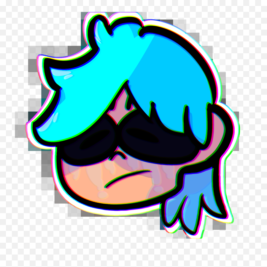 Fan Artdrew 2d Crying - Gorillaz Clipart Full Size Clipart Crying Fanart Png,Gorillaz Logo Png