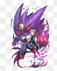 Drawn - Pokemon Trainer With A Gengar png