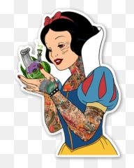 Snow Bong - Stickerapp Snow White Holding Apple Coloring Png,Bong Transparent Png