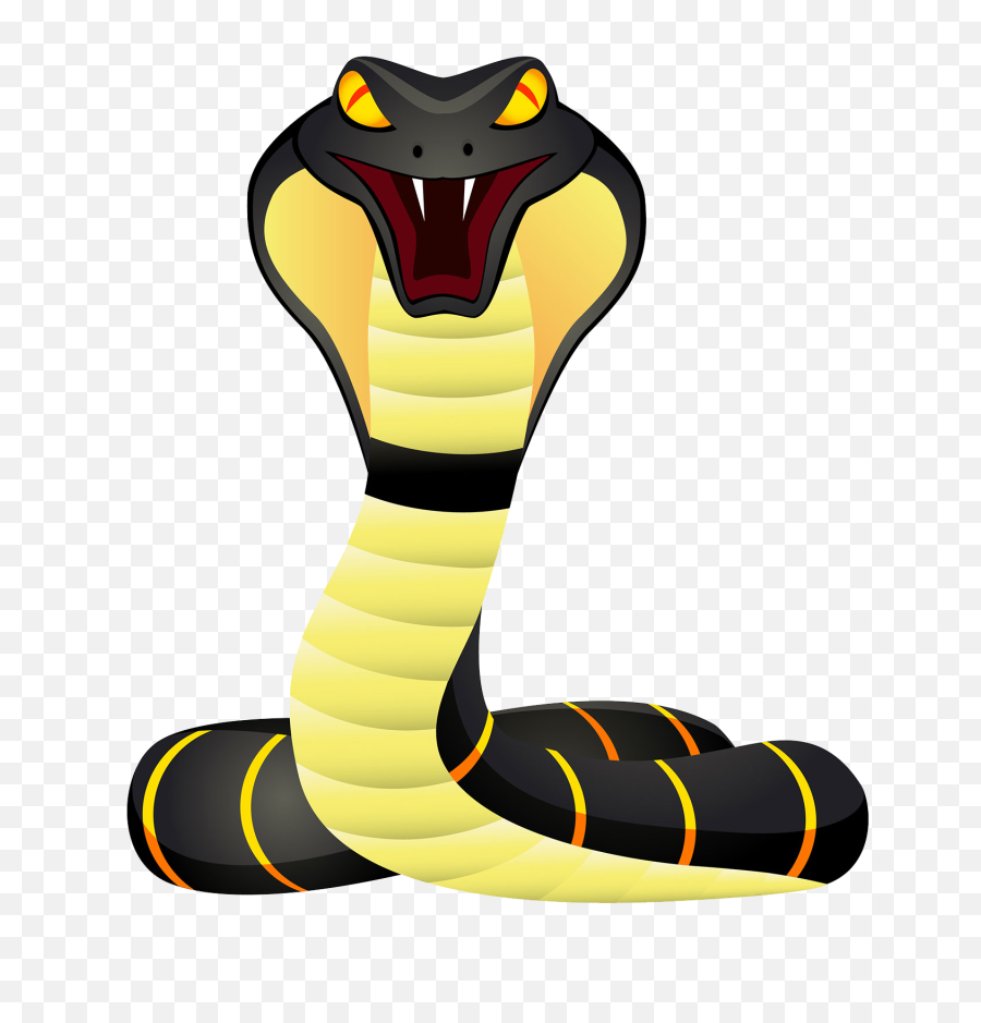 Clipart Numbers Snake Transparent - King Cobra Snake Cartoon Png,Snake Clipart Png