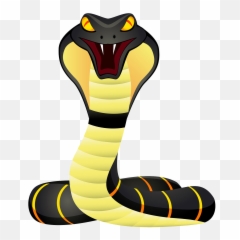Clipart Numbers Snake Transparent - King Cobra Snake Cartoon Png,Snake Clipart Png