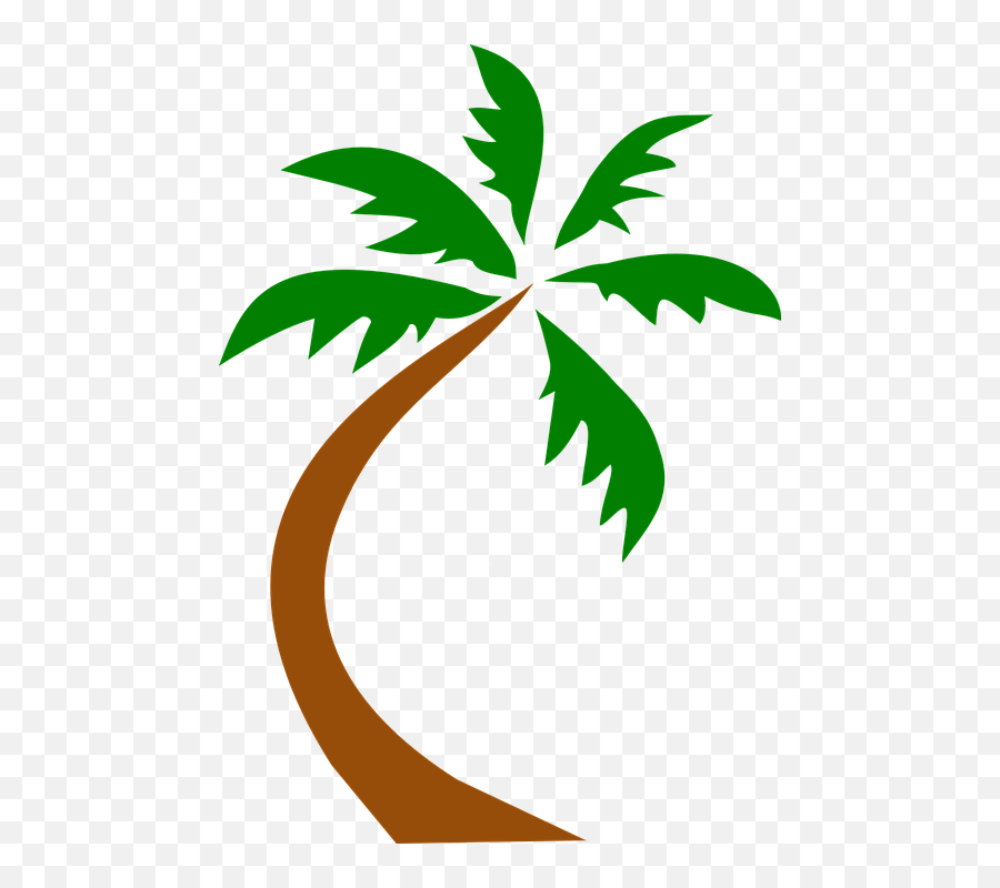 Palm Tree Clip Art - Transparent Background Free Palm Tree Clip Art Png,Palm Tree Clip Art Png