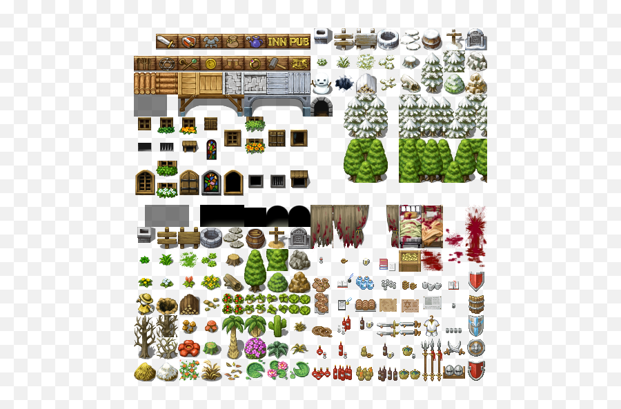 Rpg Tileset Tileset Resource Rpg Maker Mv Png Rpg Maker Mv Icon Generator Free Transparent