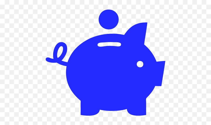 Piggy Bank 02 Icons Png Blue Icon