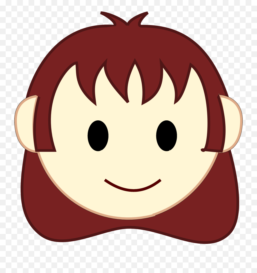 Happy Emotions Girl Joy Emotion Face - Cartoon Faces Of Boys And Girls Png,Happy Girl Icon