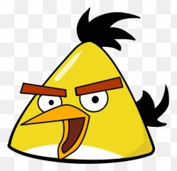How To Draw The Yellow Angry Bird - Transparent Png