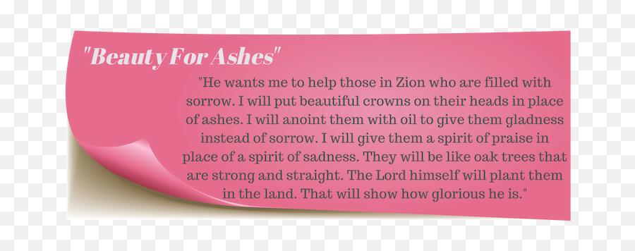 Beautee4ashes - Document Png,Scripture Png