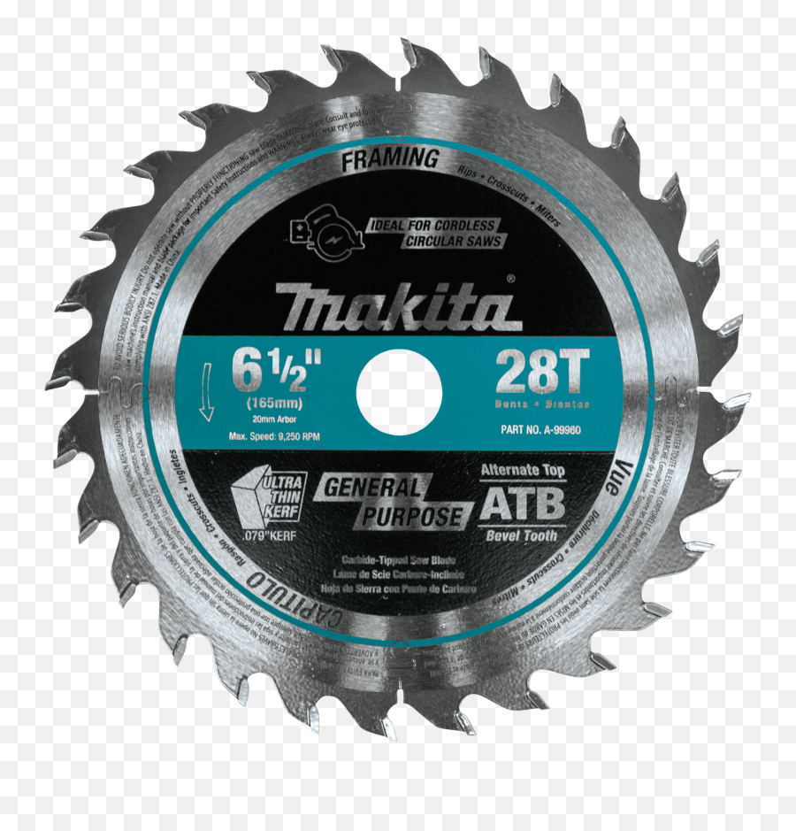 6 - 12 X 28t Carbide Tipped Plunge Saw Blade For Wood Makita Png,Saw Blade Png