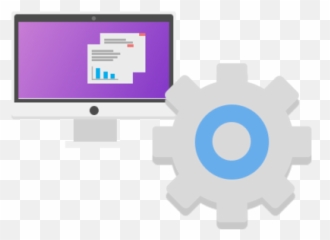 Computer U0026 Gear Vector By Kai Ou0027connor - Technology Applications Png,Gear Icon Vector