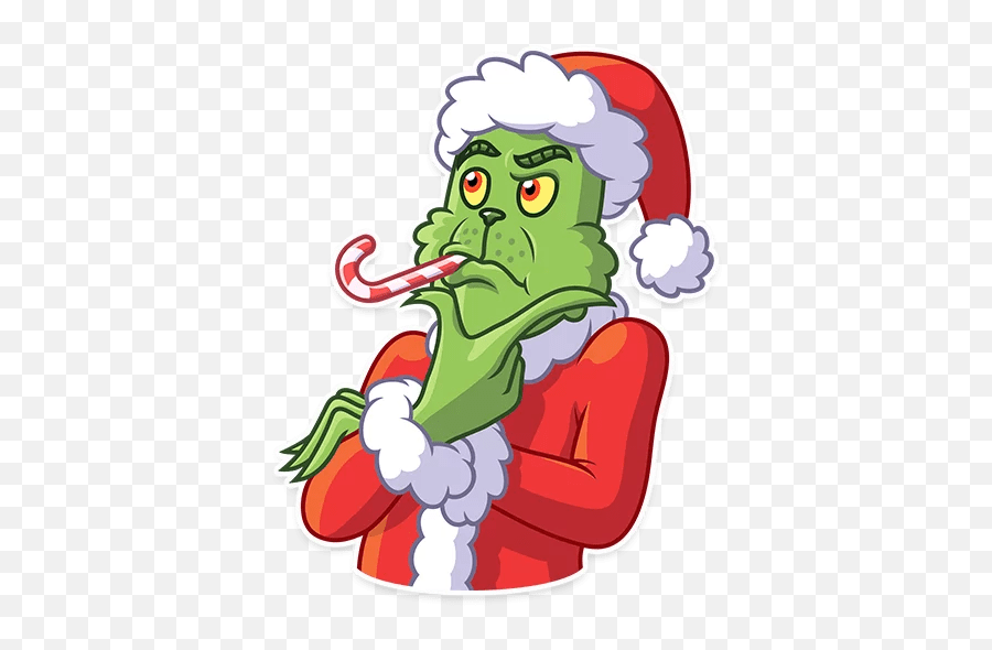Grinch Stole Christmas Stickers - Live Wa Stickers Grinch Christmas Cartoon Png,Grinch Icon