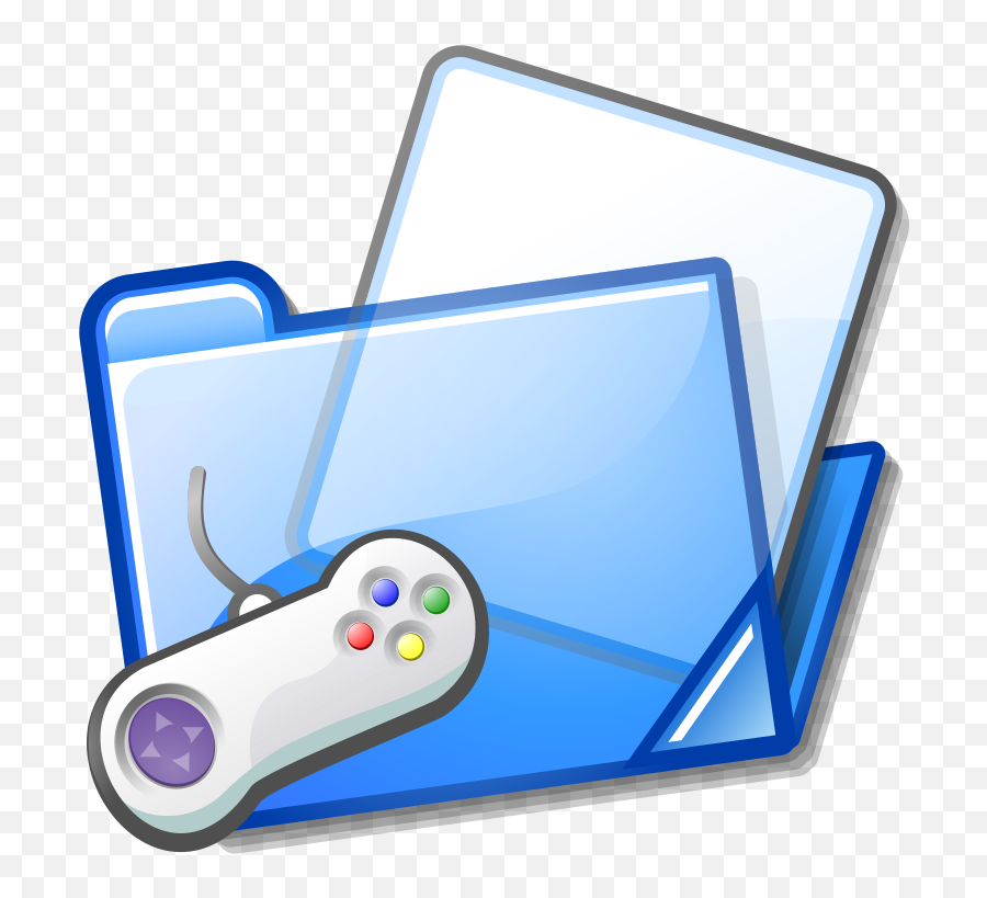 Filenuvola Filesystems Folder Gamessvg - Wikimedia Commons Important File Folder Icon Png,Software Folder Icon