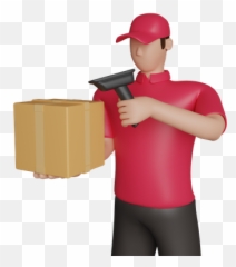Delivery Man 3d Illustrations Designs Images Vectors Hd - 3d Human png