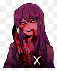 Blood Cut Png - Yuri Ddlc Fanart,Blood Cut Png