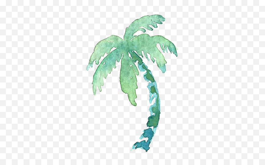 Half - Day Prison Island Tour From Stonetown2017 Blue Watercolor Palm Tree Sticker Png,Palm Frond Png